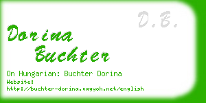 dorina buchter business card